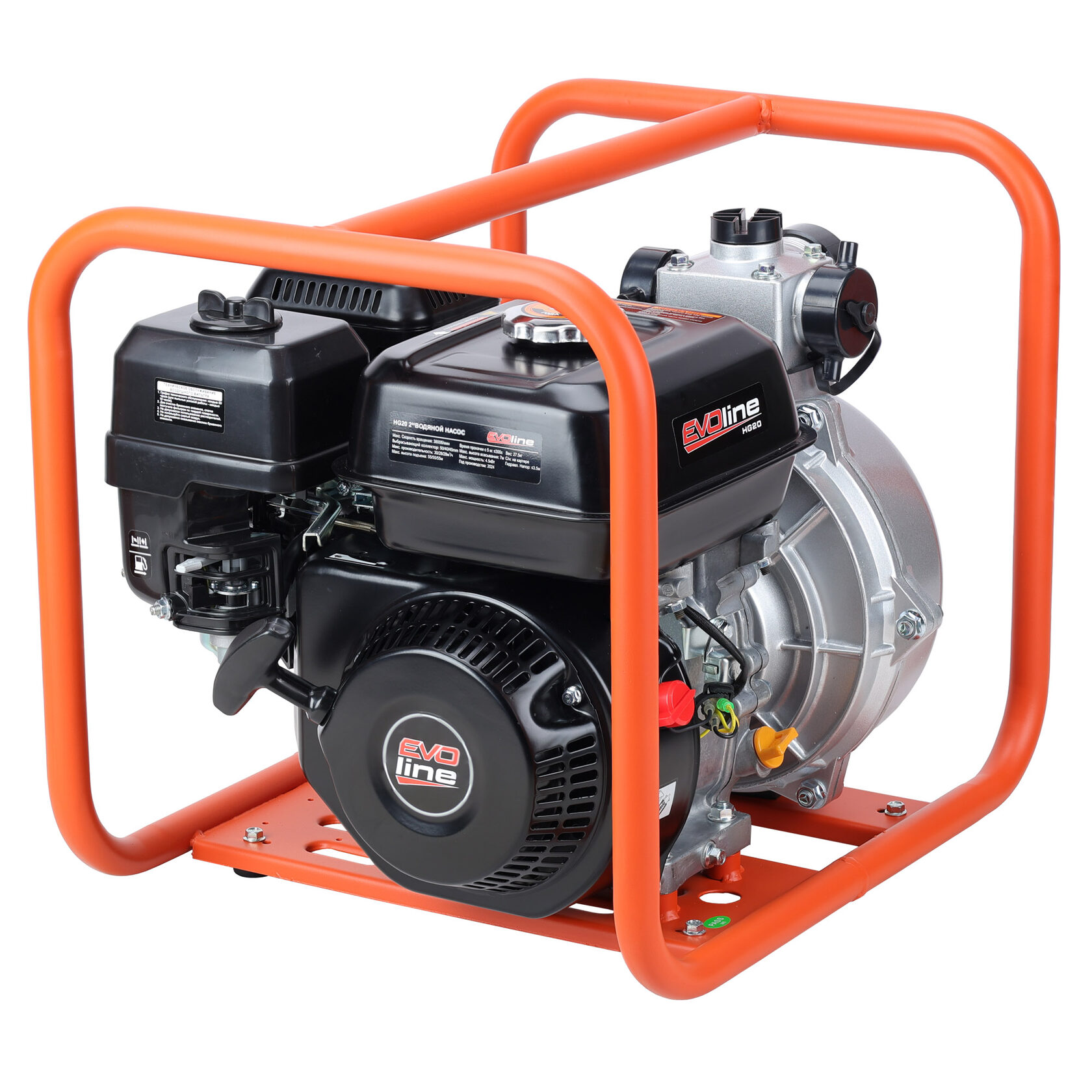 Мотопомпа бензиновая высоконапорная пожарная EVOline HG 20 Zongshen