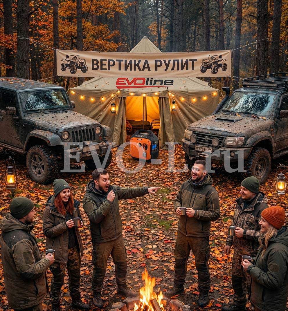 Генераторы EVOline BQH - решение для походов и бездорожья
