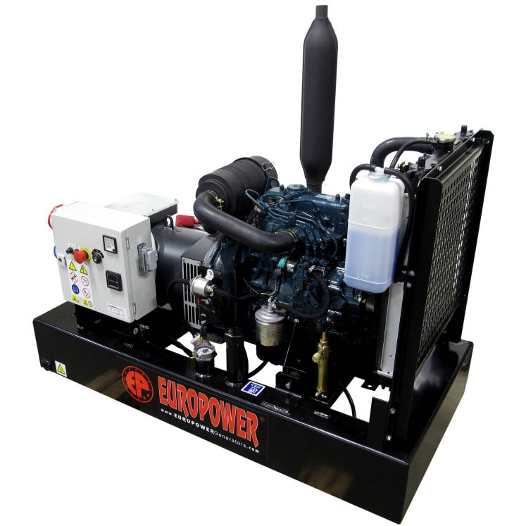 Дизельный генератор EUROPOWER EP 83 TDE двигатель Kubota трехфазный с электростартером 7 кВт