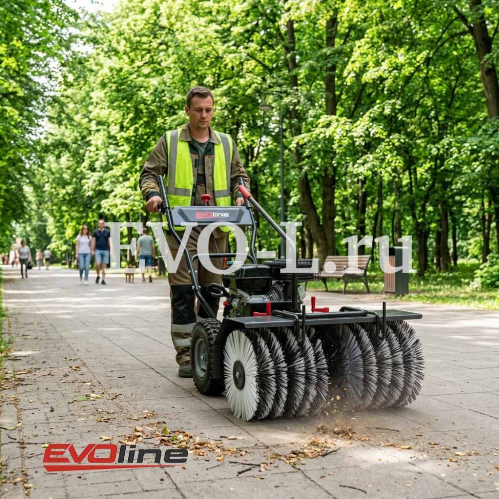 Новинка: Самоходная бензиновая подметальная машина EVOline SWG 800 с двигателем Zongshen