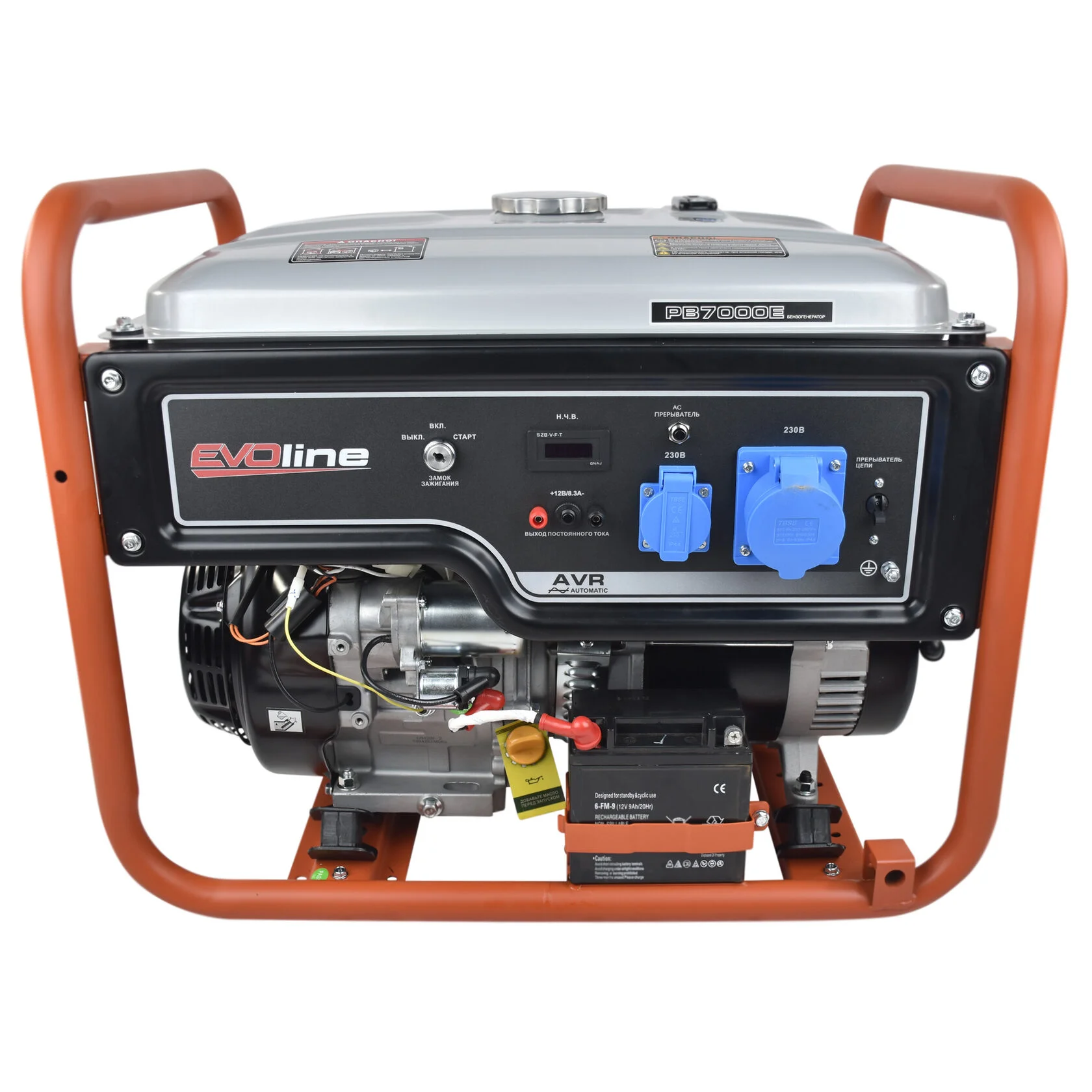 Бензиновый генератор в кожухе EVOline PB 7000 E Zongshen