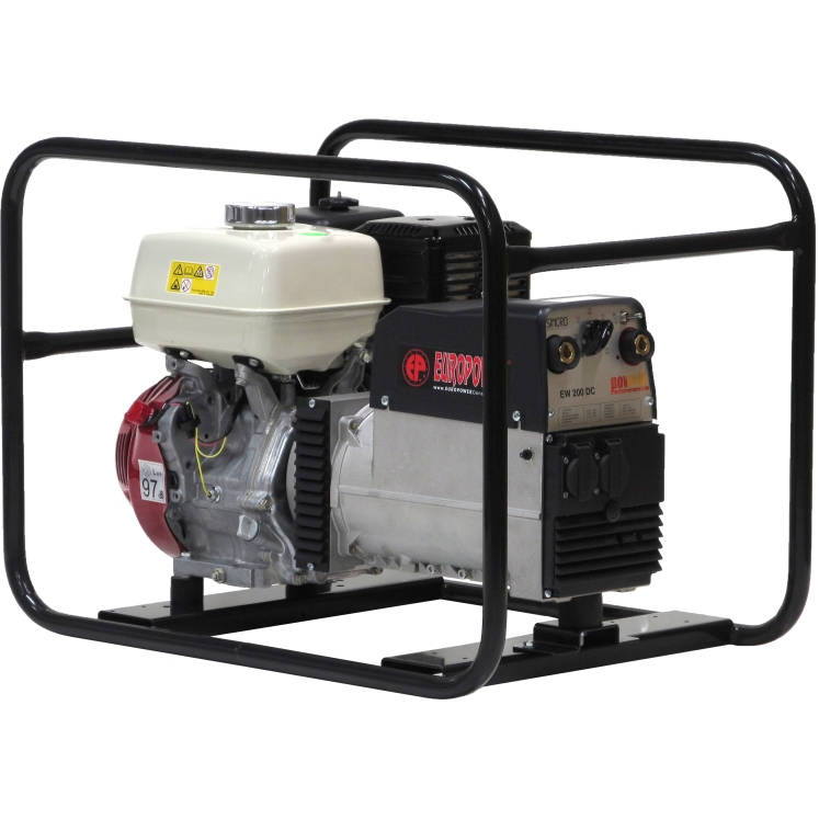 Генератор бензиновый сварочный EUROPOWER EP 200 X2 DC двигатель Honda