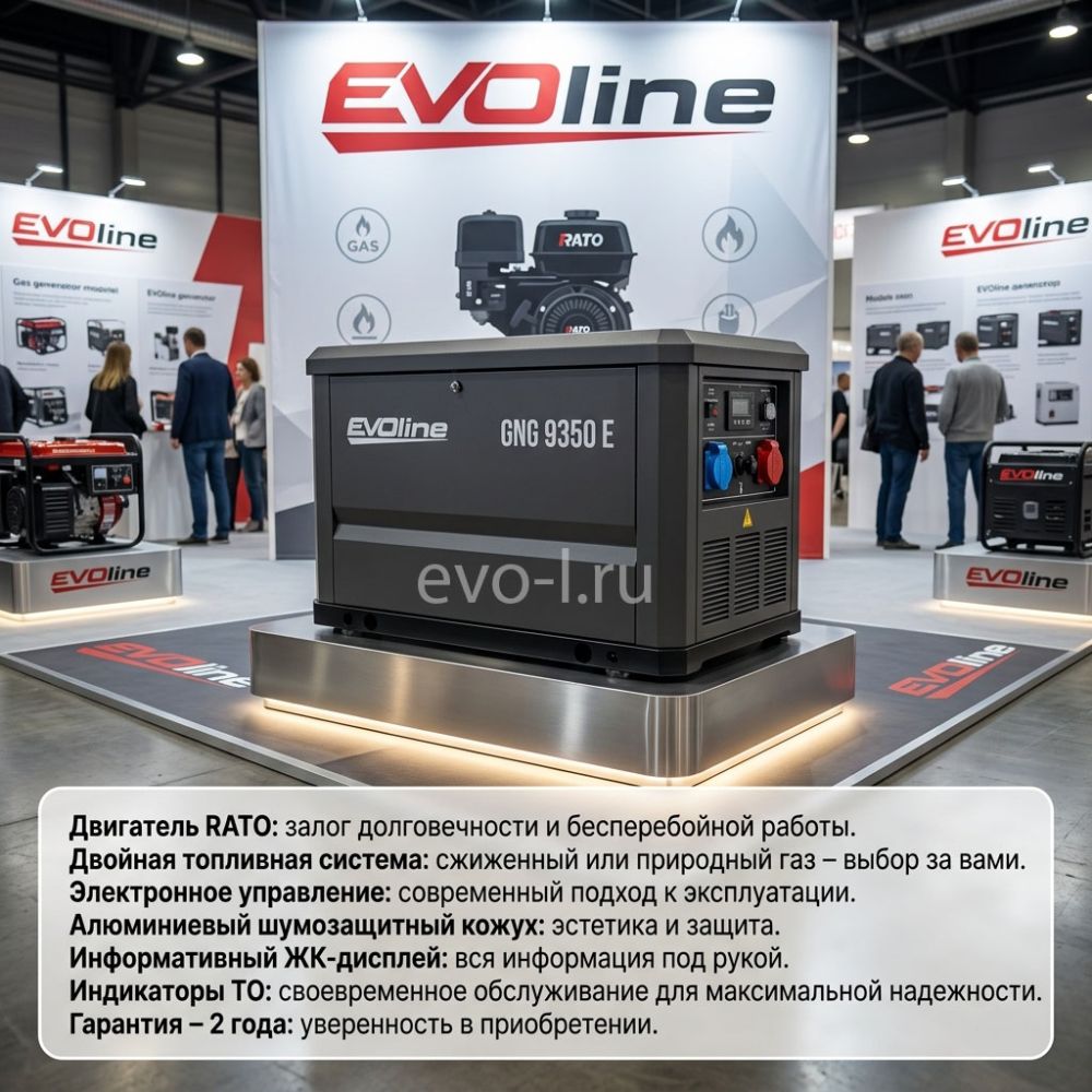 Генератор газовый EVOline GNG 9350 E: Краткий обзор