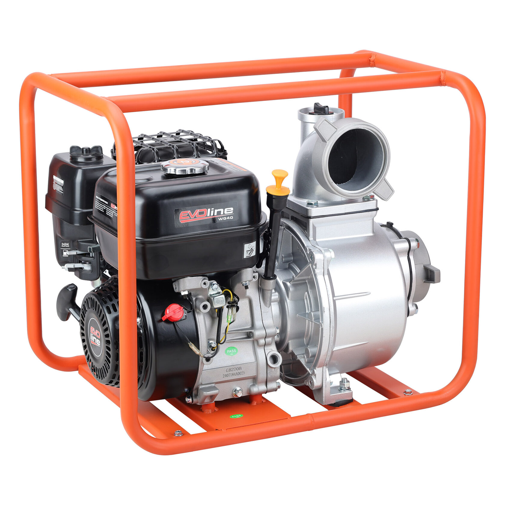 Мотопомпа бензиновая  для воды средней загрязненности EVOline WG 40 Zongshen
