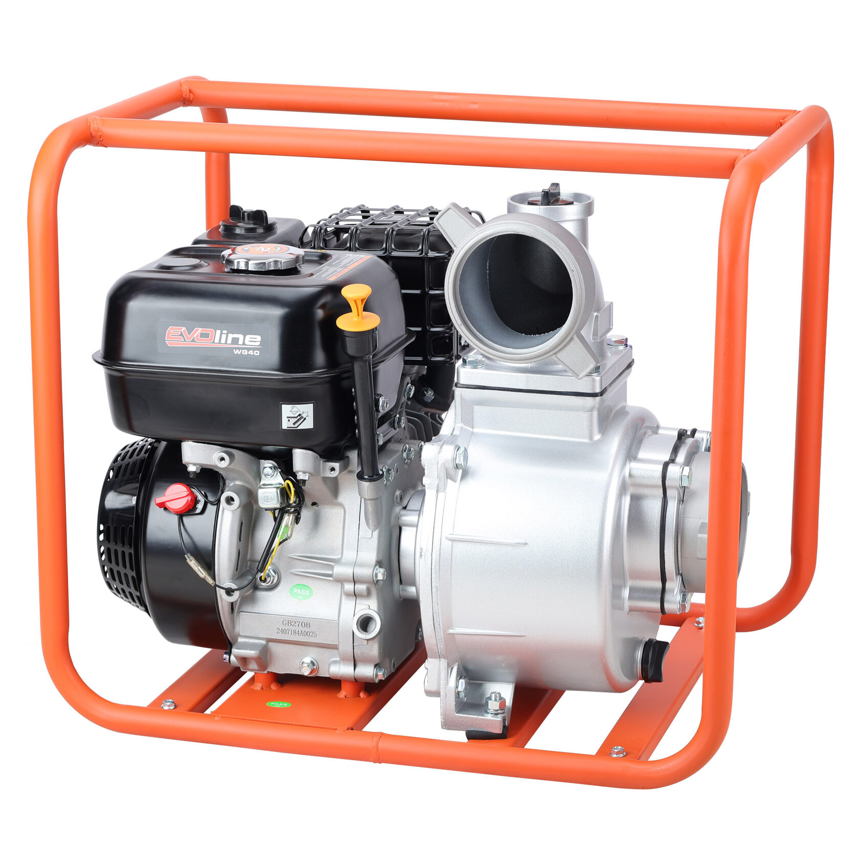 Мотопомпа бензиновая  для воды средней загрязненности EVOline WG 40 Zongshen
