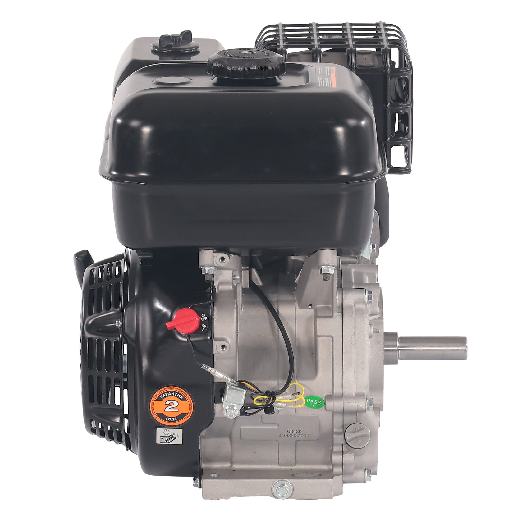 Двигатель бензиновый для культиваторов, мотопомп, опрыскивателей, строительного оборудования EVOline Zongshen GB 420