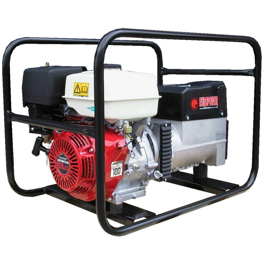 Генератор бензиновый сварочный EUROPOWER EP 200 Х DC 3X230V для ж/д двигатель Honda