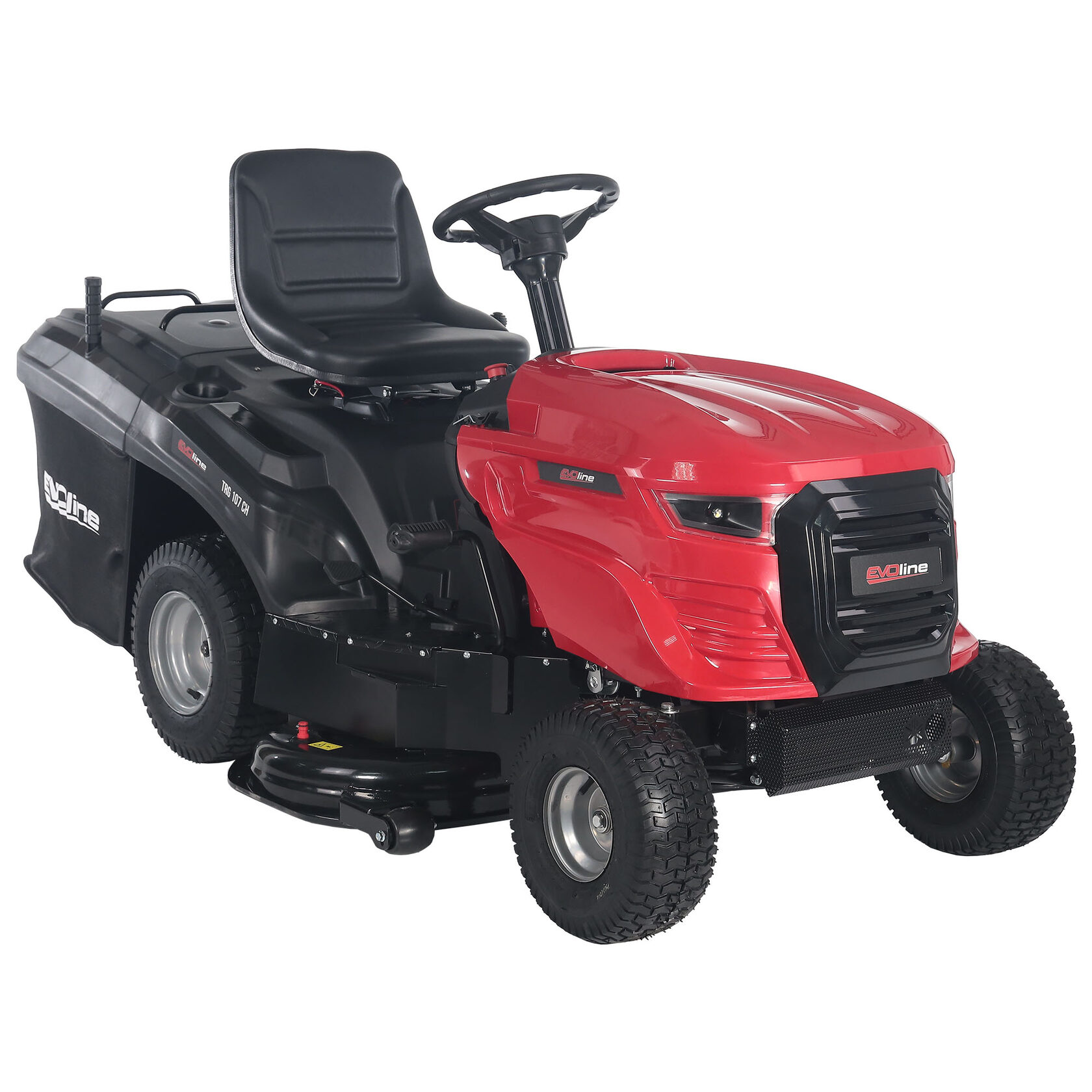Газонокосилка с сиденьем Мини трактор EVOline TRG 107 CH двигатель Loncin