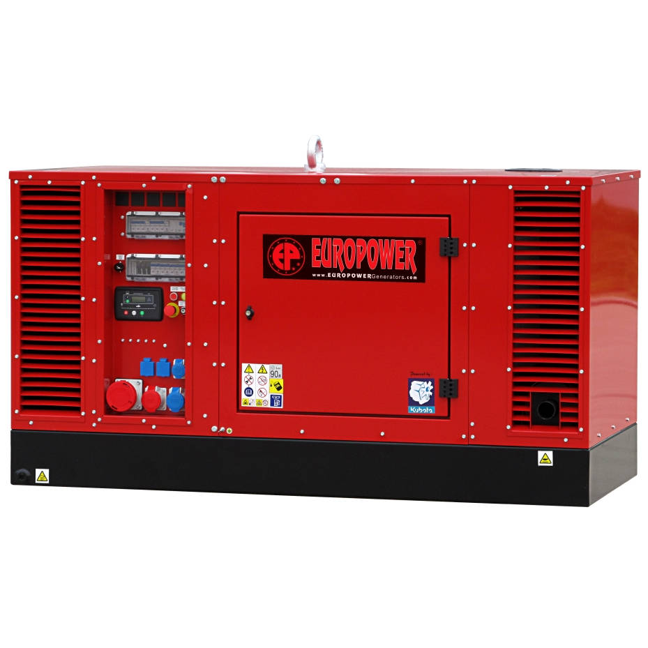 Дизельный генератор EUROPOWER EPS 44 TDE с подогревом охлажд. жидкости двигатель Kubota