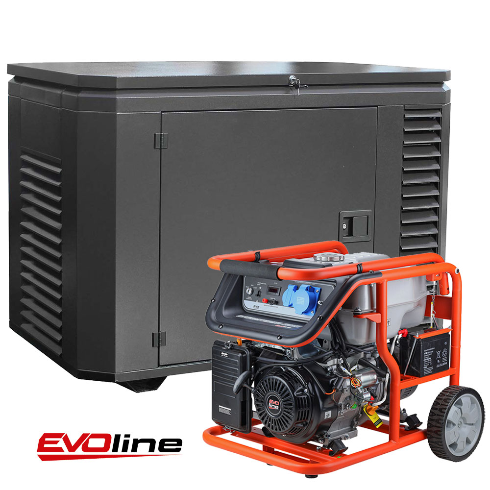 Бензиновый генератор в кожухе EVOline KB 7000 E Zongshen