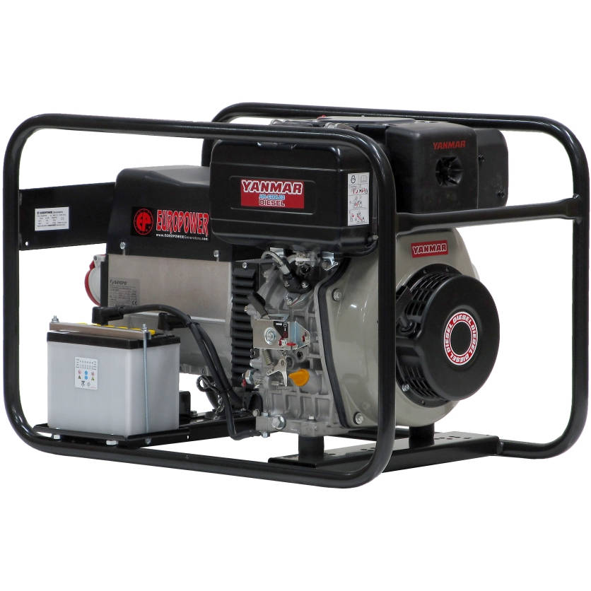 Генератор дизельный EUROPOWER EP 6000 TDE двигатель Yanmar