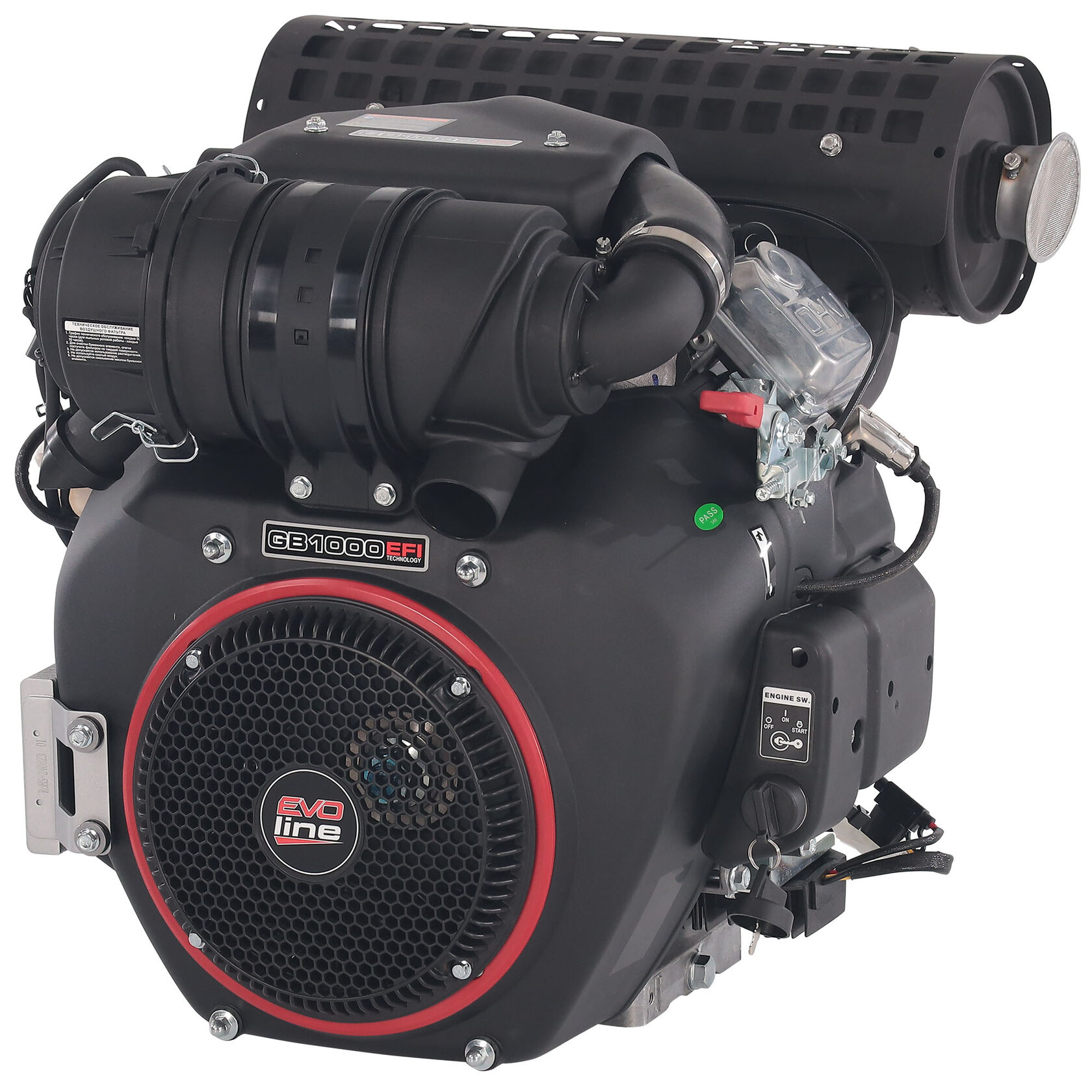 Двигатель бензиновый для затирочных машин, строительного оборудования, вездеходов, мотопомп EVOline Zongshen GB 1000 EFI