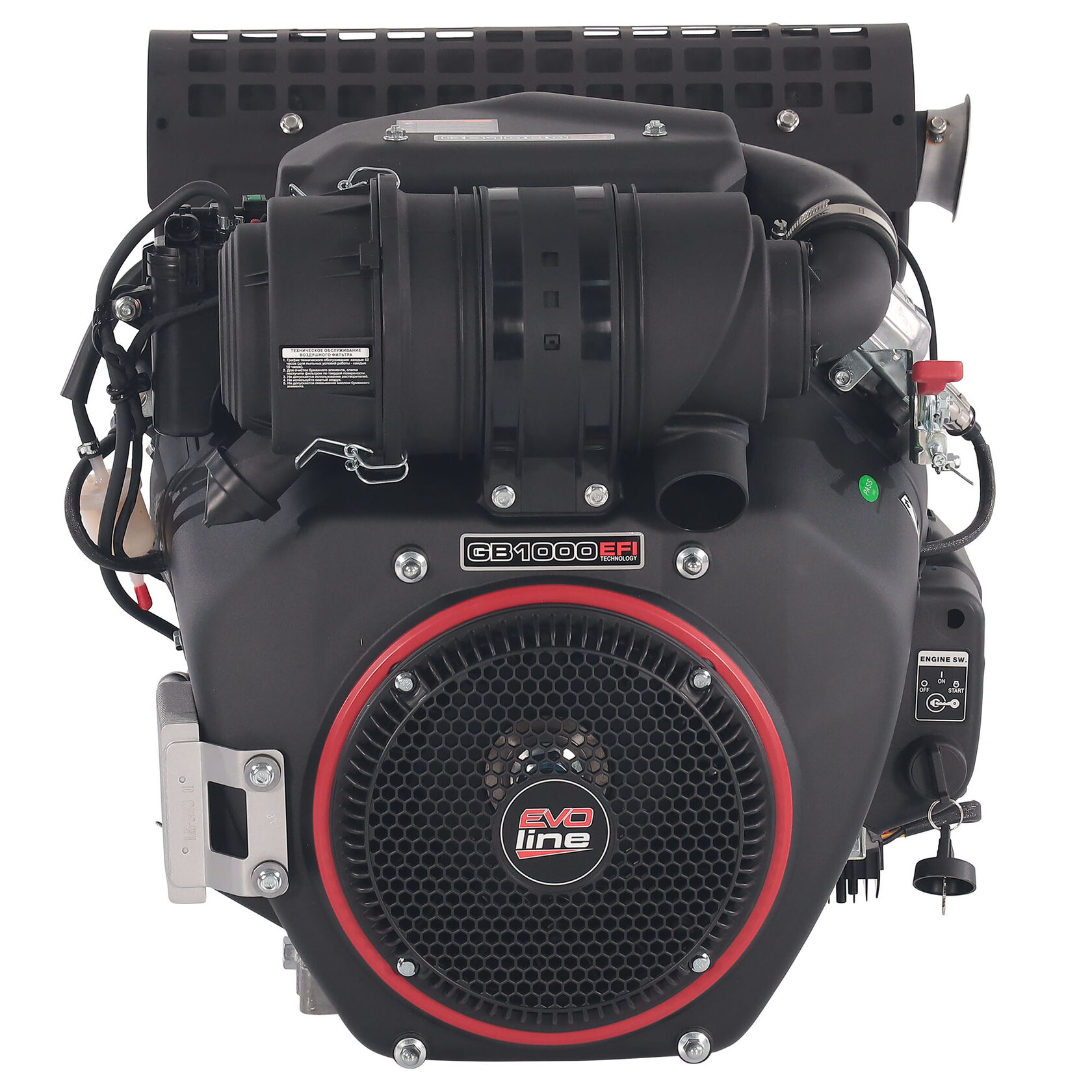 Двигатель бензиновый для затирочных машин, строительного оборудования, вездеходов, мотопомп EVOline Zongshen GB 1000 EFI