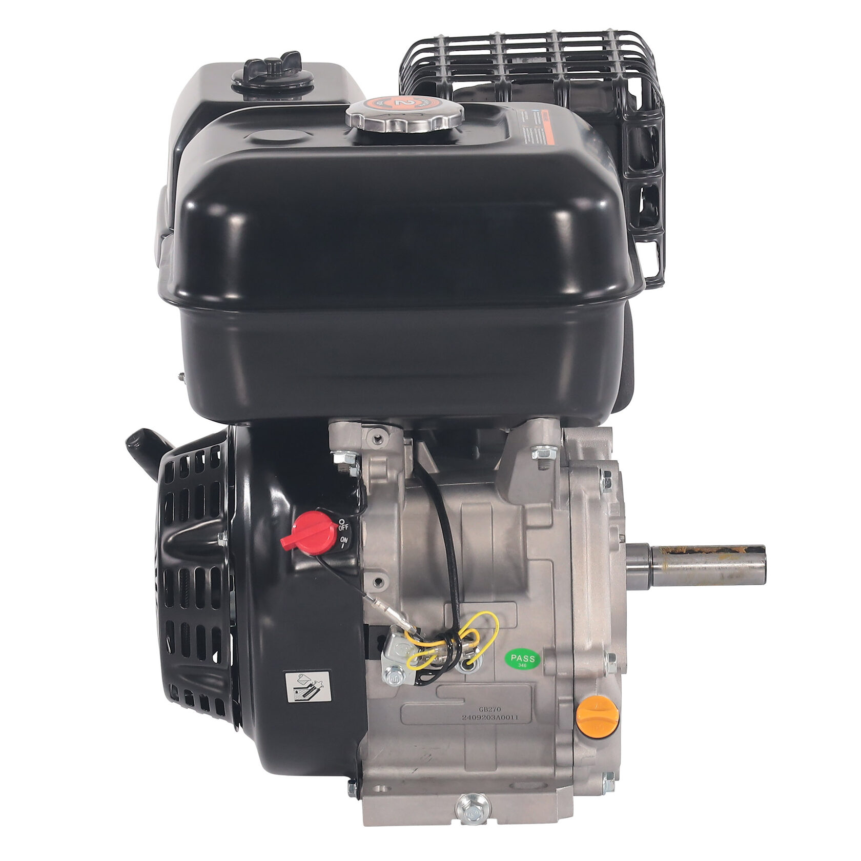 Двигатель бензиновый для культиваторов, мотопомп, опрыскивателей, строительного оборудования EVOline Zongshen GB 270 C