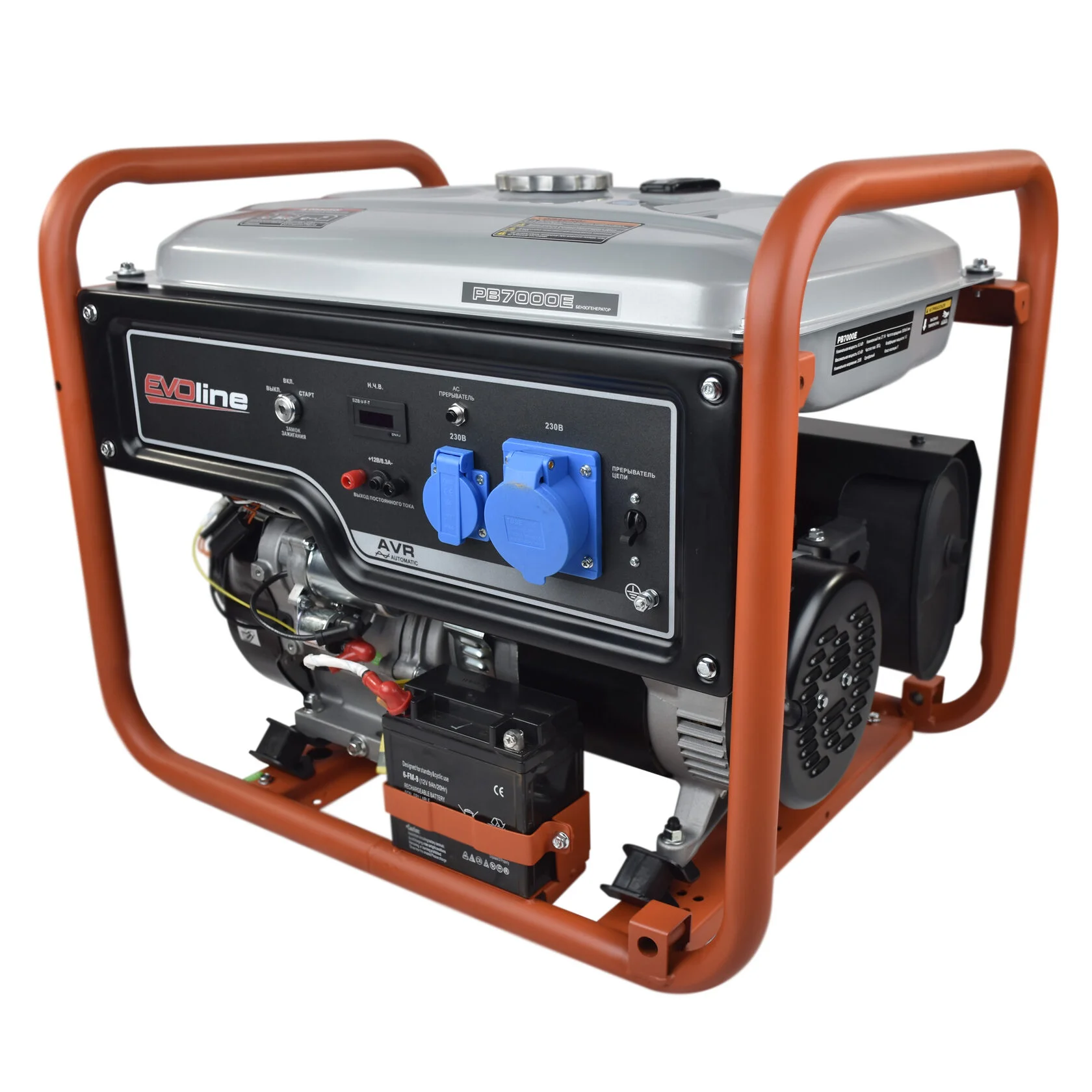 Бензиновый генератор в кожухе EVOline PB 7000 E Zongshen