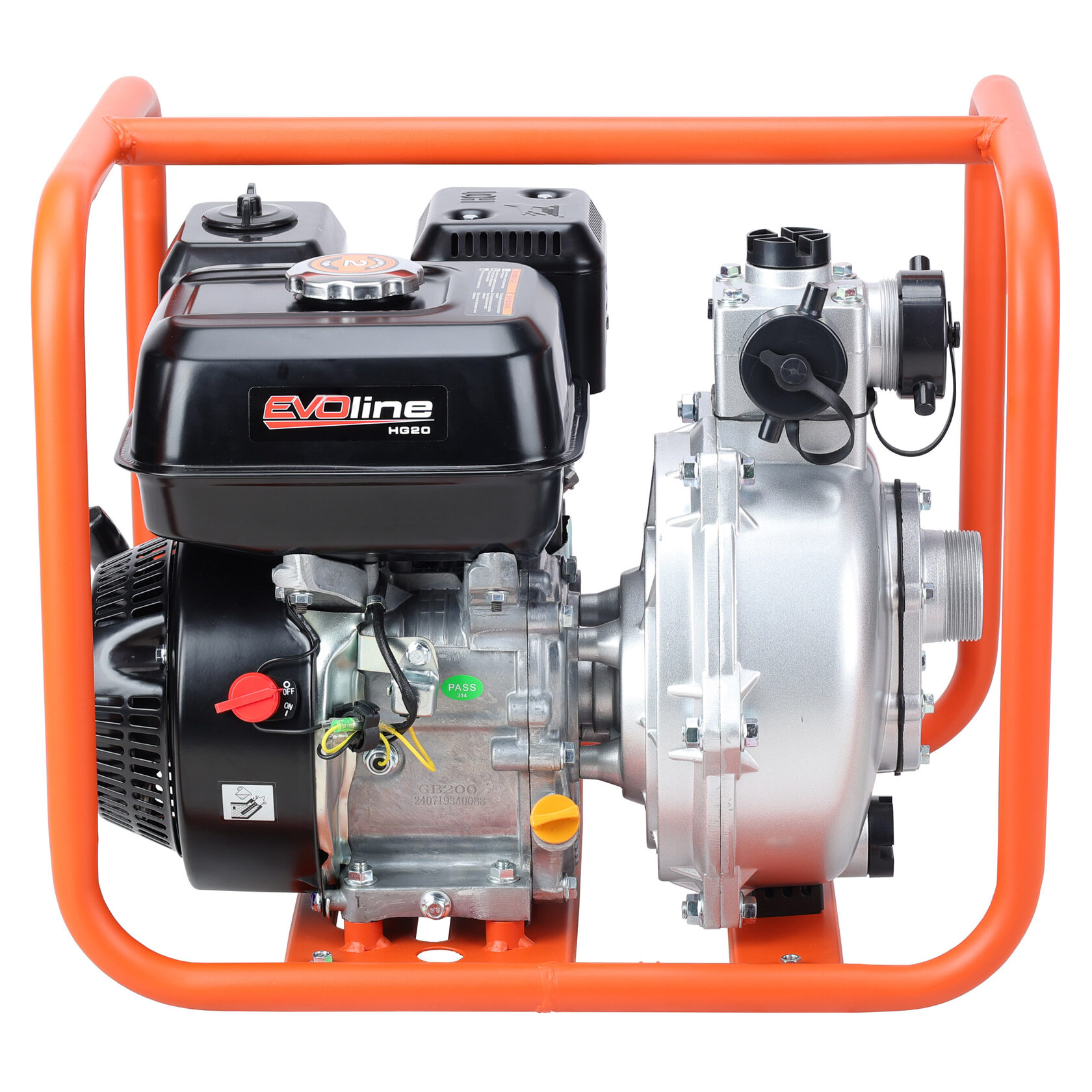 Мотопомпа бензиновая высоконапорная пожарная EVOline HG 20 Zongshen