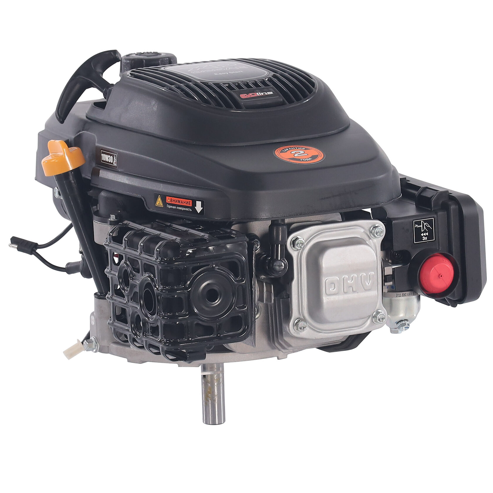 Двигатель бензиновый для газонокосилок, культиваторов, бурильных установок EVOline Zongshen XP 225 AE