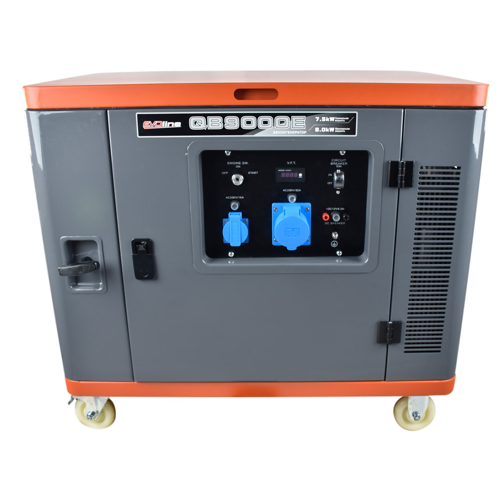 Бензиновый генератор в кожухе EVOline QB 9000 E Zongshen