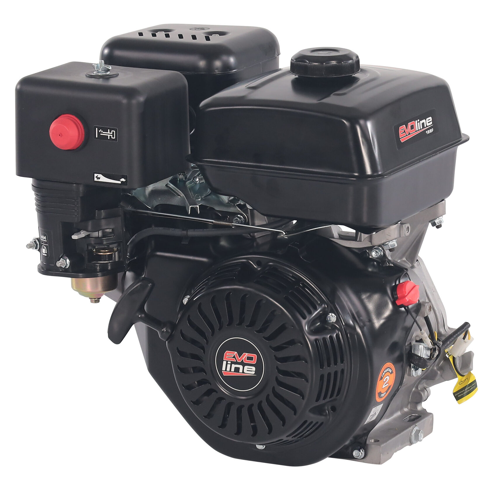 Двигатель бензиновый для минитракторов, строительной техники, самоходной техники EVOline Zongshen 188 FA2
