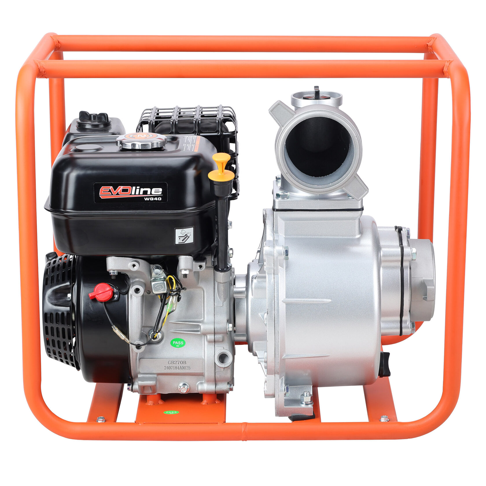 Мотопомпа бензиновая  для воды средней загрязненности EVOline WG 40 Zongshen