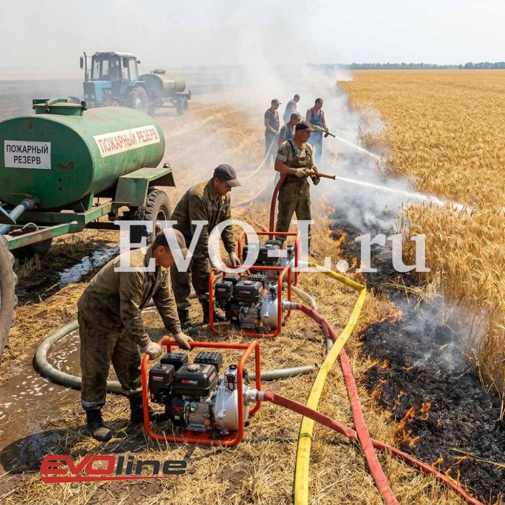 Новинка: Бензиновая высоконапорная пожарная мотопомпа EVOline HG 15 с двигателем Zongshen