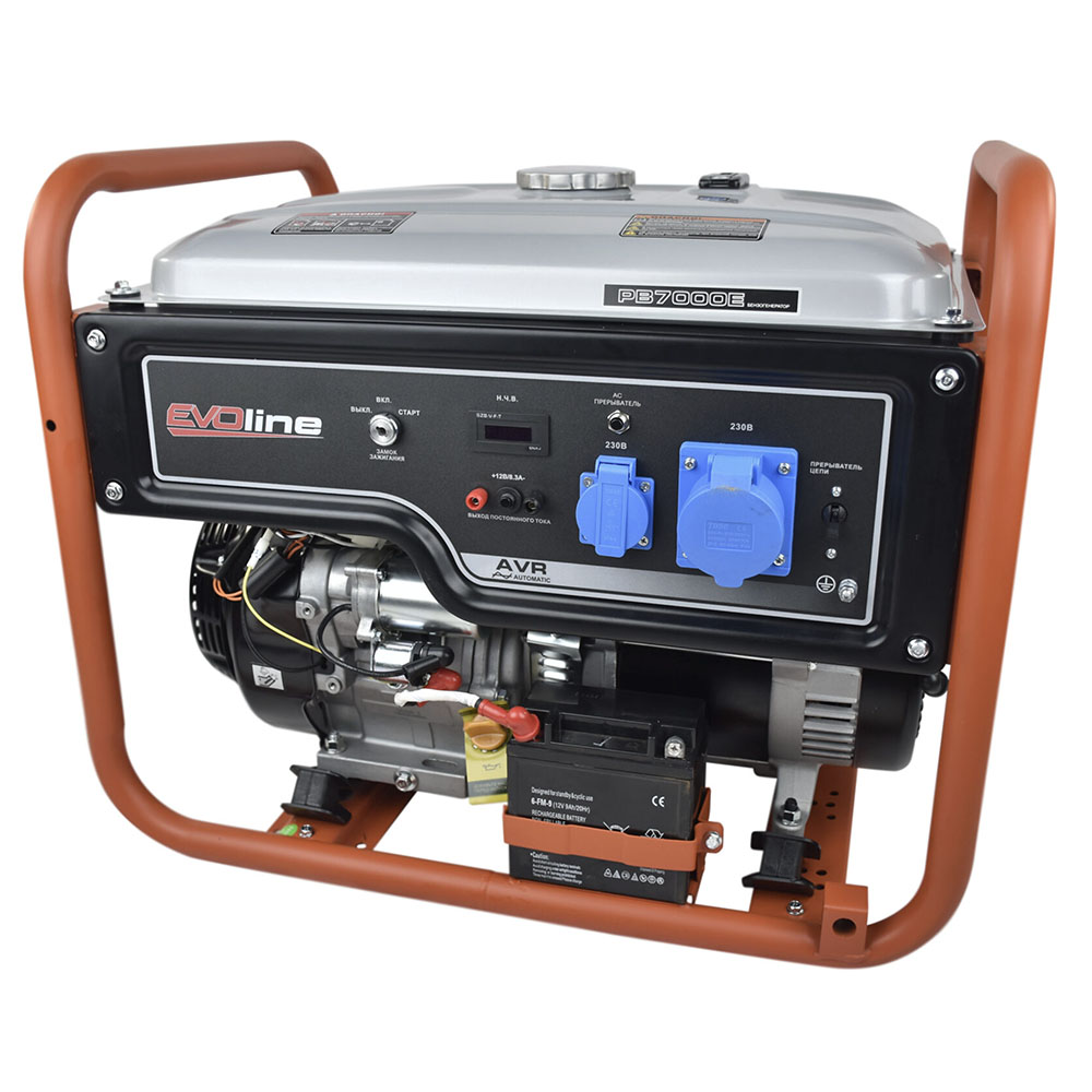 Бензиновый генератор в кожухе EVOline PB 7000 E Zongshen