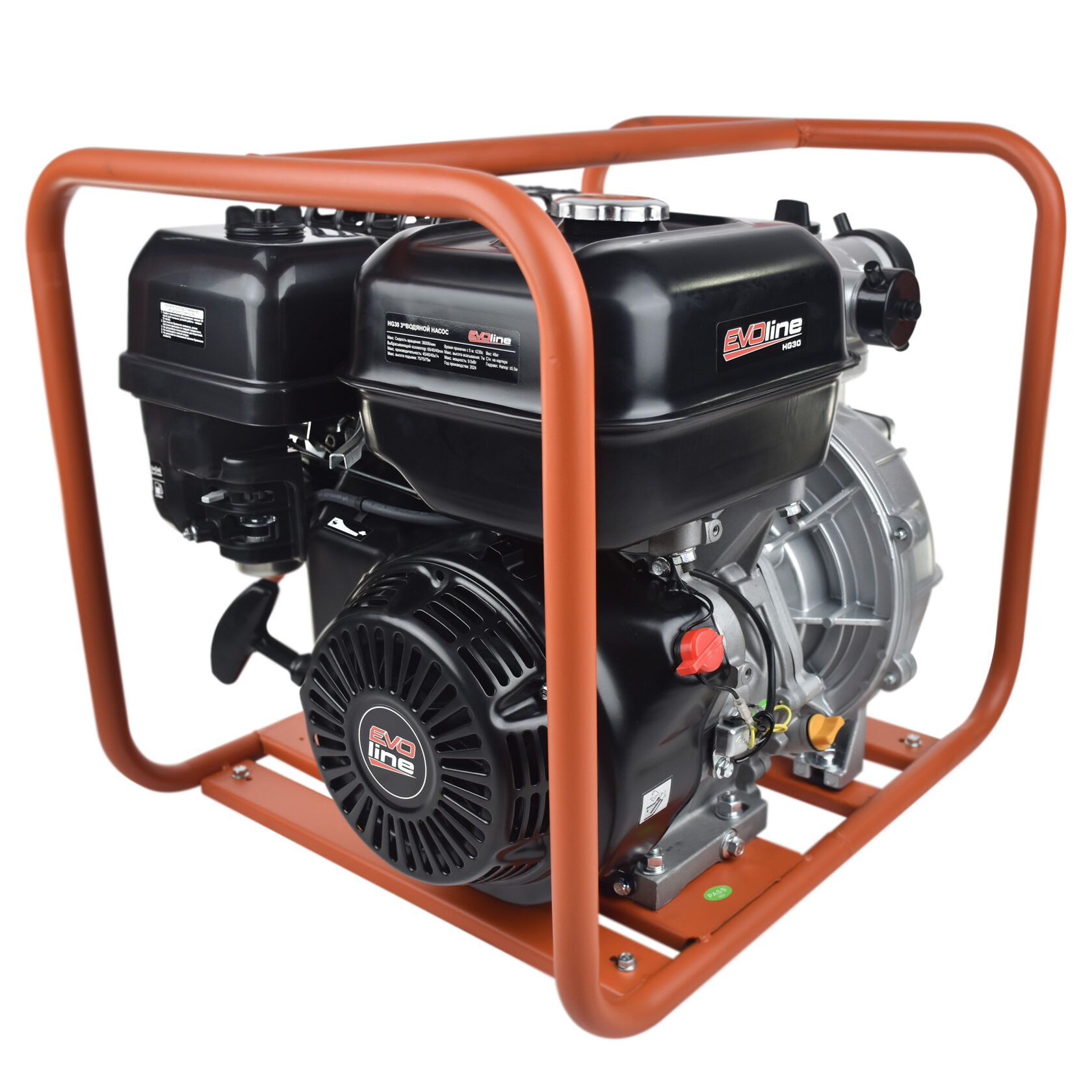 Мотопомпа бензиновая высоконапорная пожарная  EVOline HG 30 Zongshen