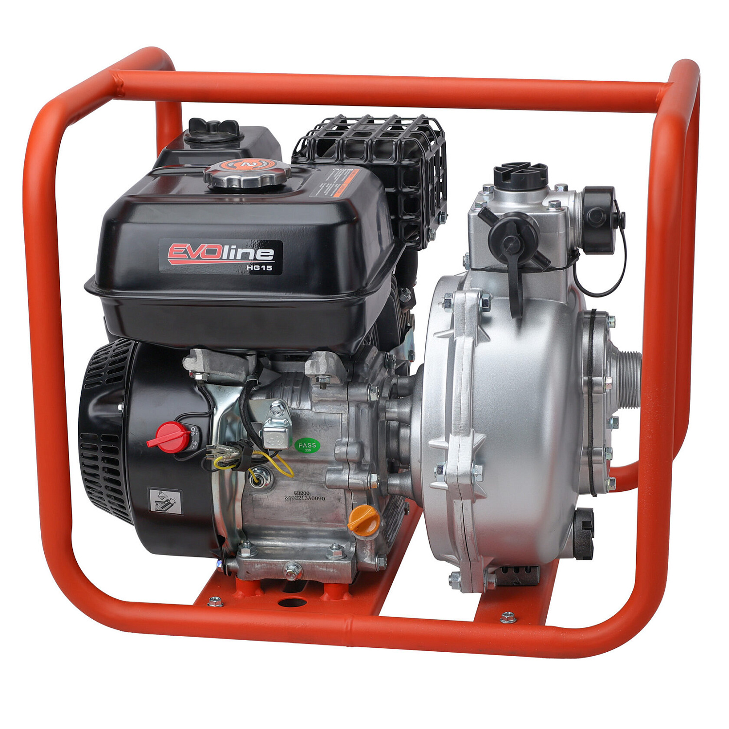 Новинка: Бензиновая высоконапорная пожарная мотопомпа EVOline HG 15 с двигателем Zongshen