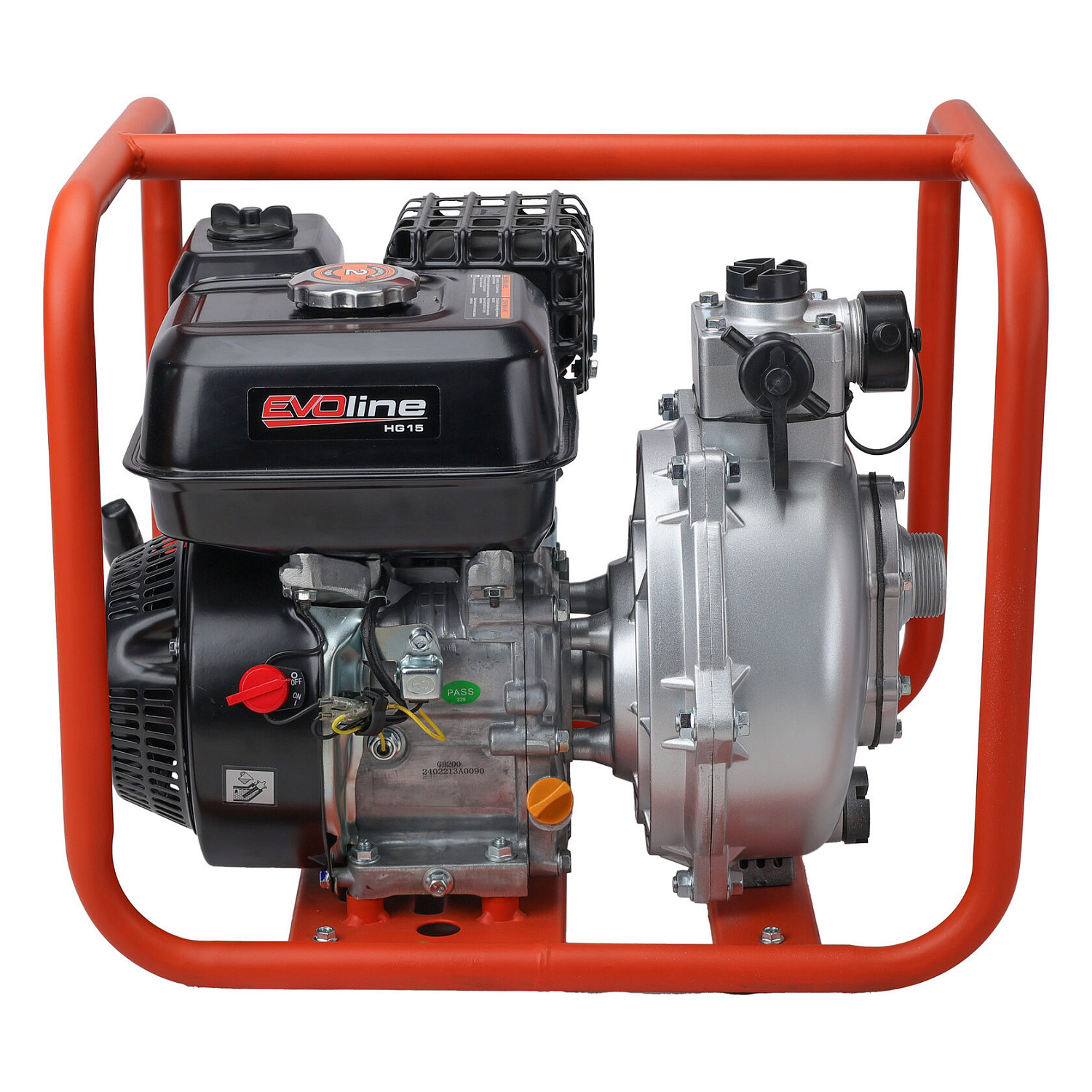 Новинка: Бензиновая высоконапорная пожарная мотопомпа EVOline HG 15 с двигателем Zongshen